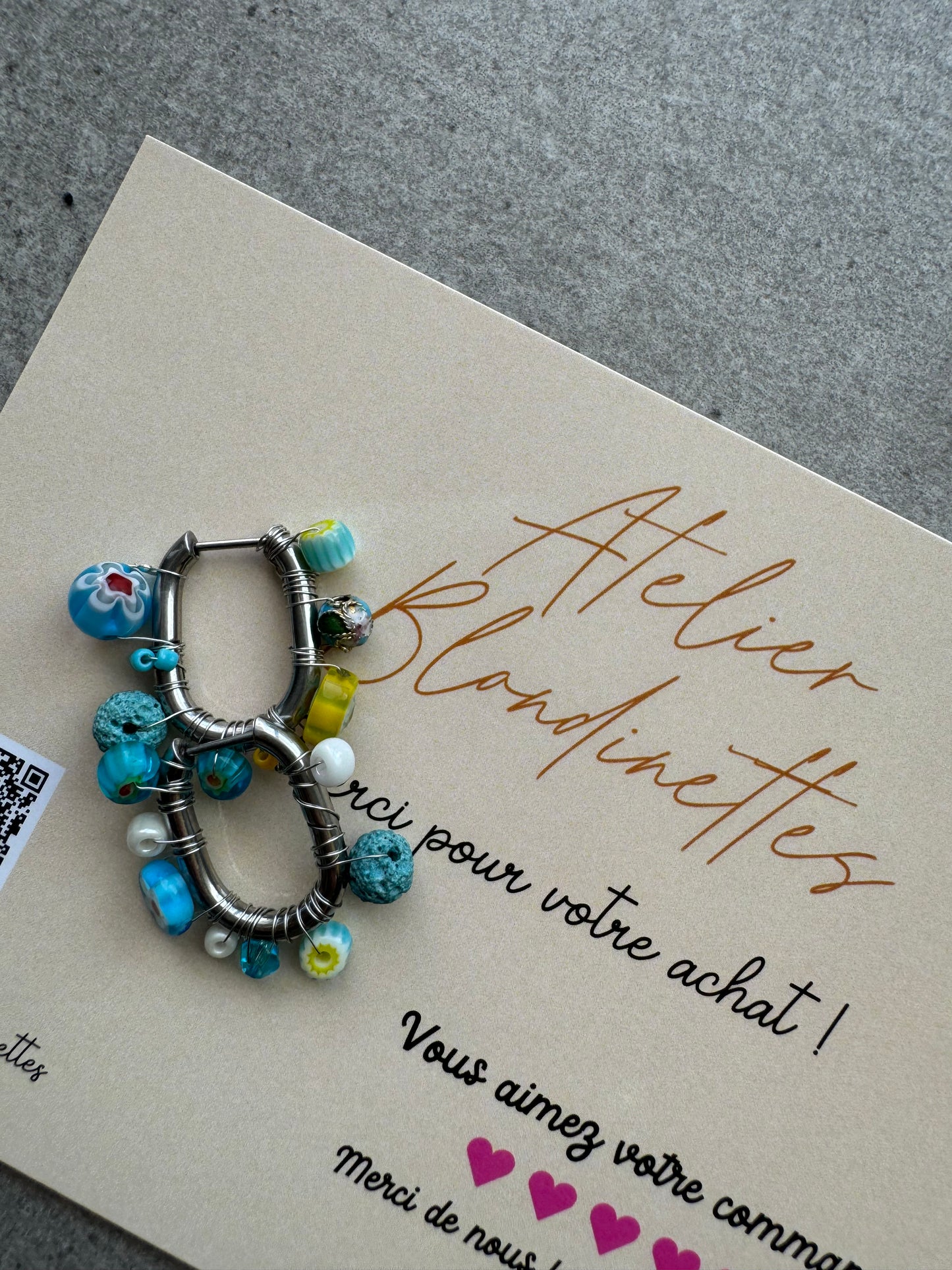 BOUCLES D'OREILLES CREOLES N+C