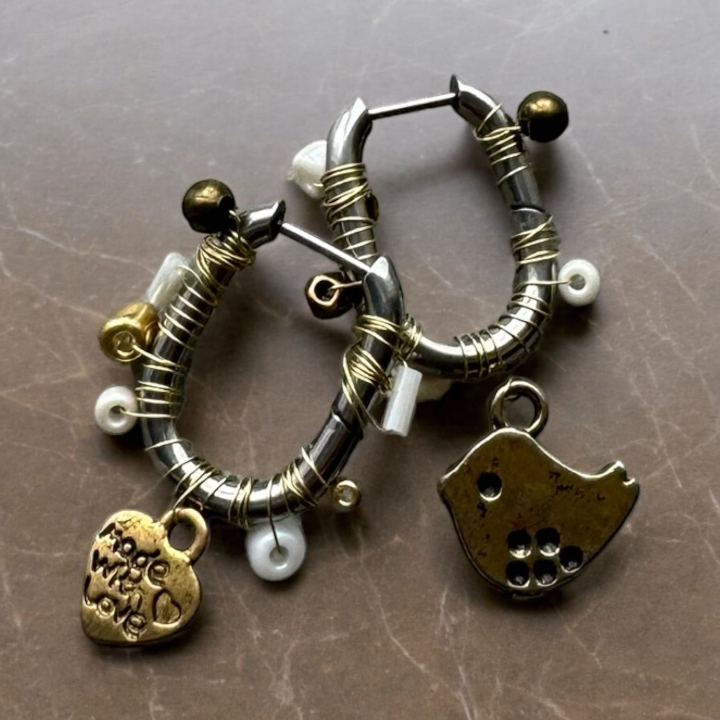 BOUCLES D'OREILLES CREOLES POETIC SWEETNESS