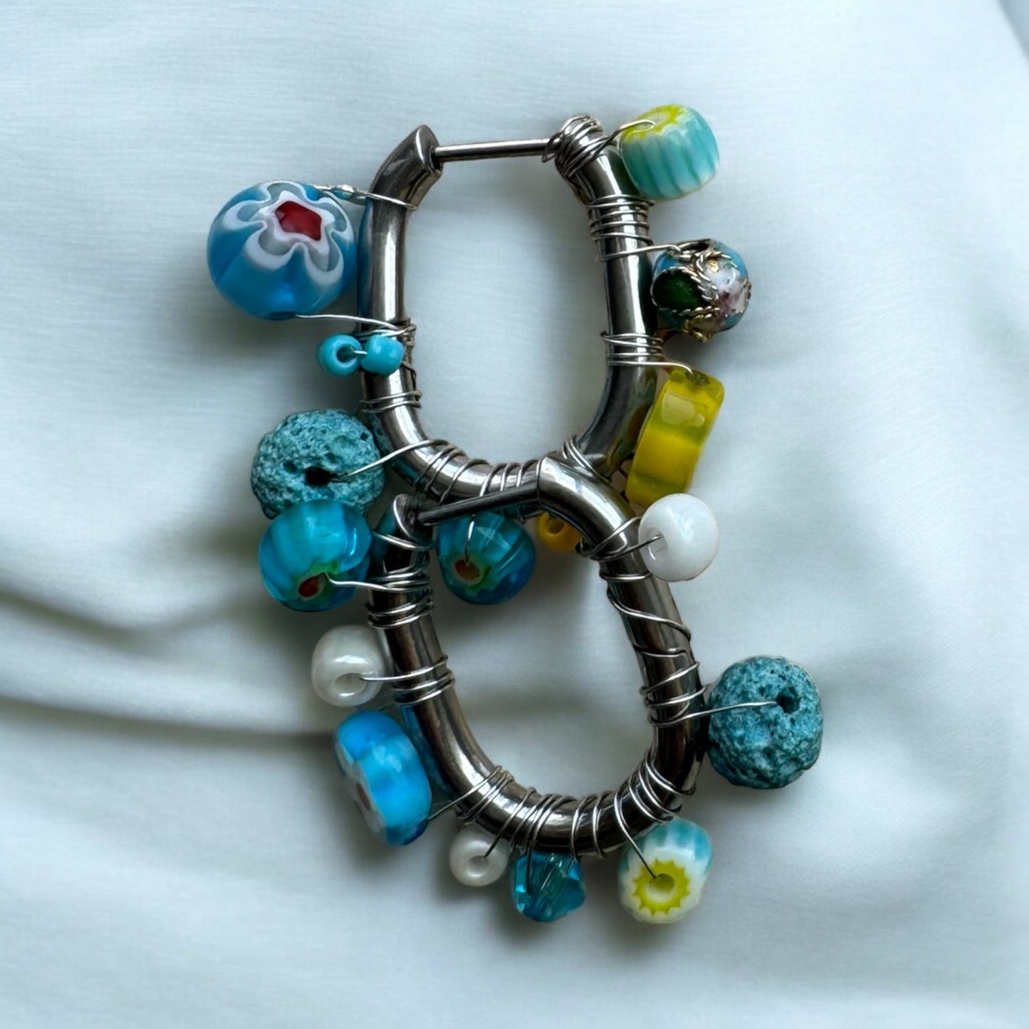 BOUCLES D'OREILLES CREOLES N+C