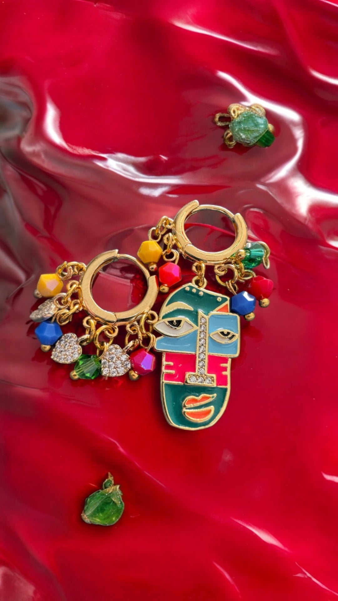 BOUCLES D'OREILLES CREOLES COLOR MASK