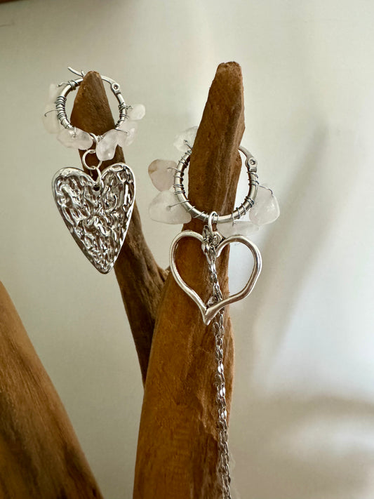 BOUCLES D'OREILLES CREOLES LOVE LOVE LOVE